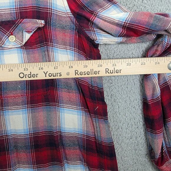 Gap + Pendleton Women Red Long Sleeve Button-Down Shirt Size S - Picture 10 of 12